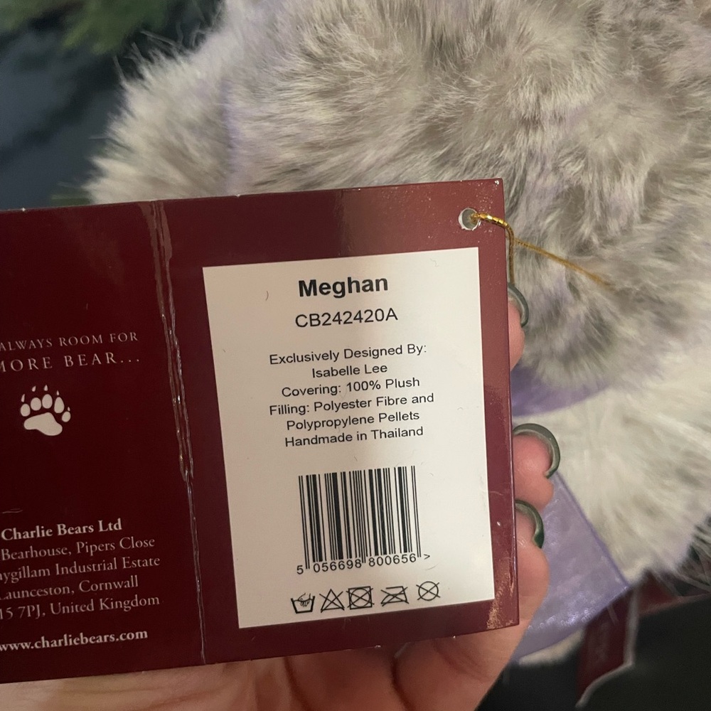 Charlie’s Bears “Meghan” with Purple Ribbon - Picture 4 of 5